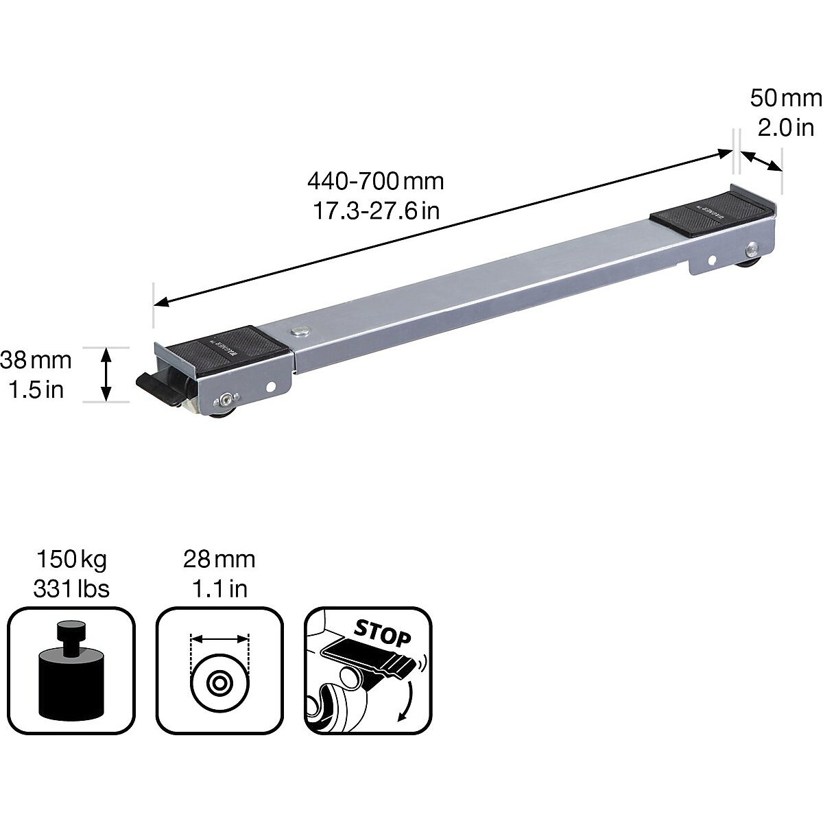 Transport aid, steel – Wagner (Product illustration 8)-7