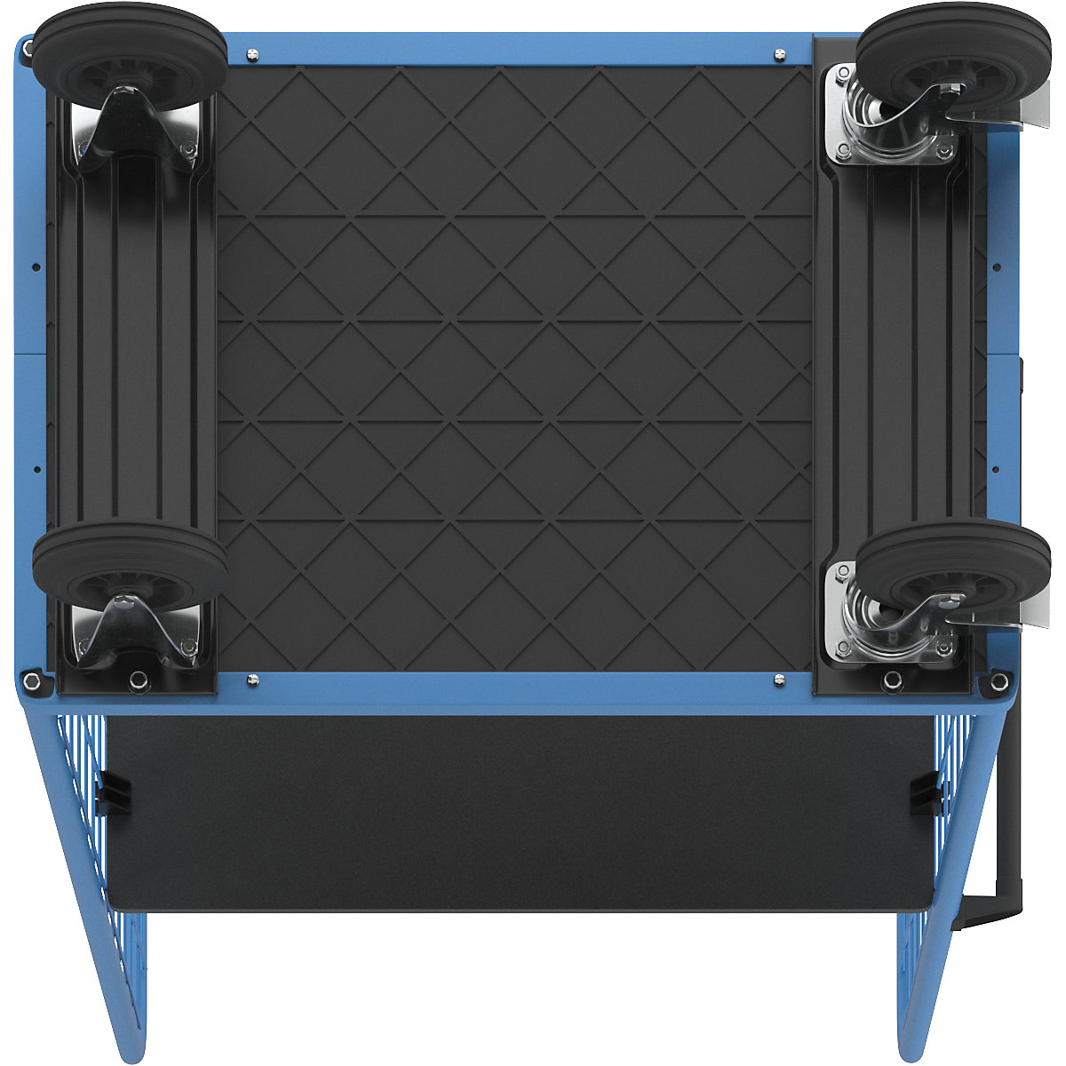 Etagewagen, driezijdig draadgaas – eurokraft pro (Productafbeelding 7)-6