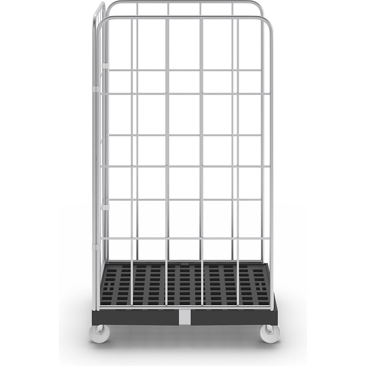 Rolcontainer met zijroosters – eurokraft basic (Productafbeelding 4)-3