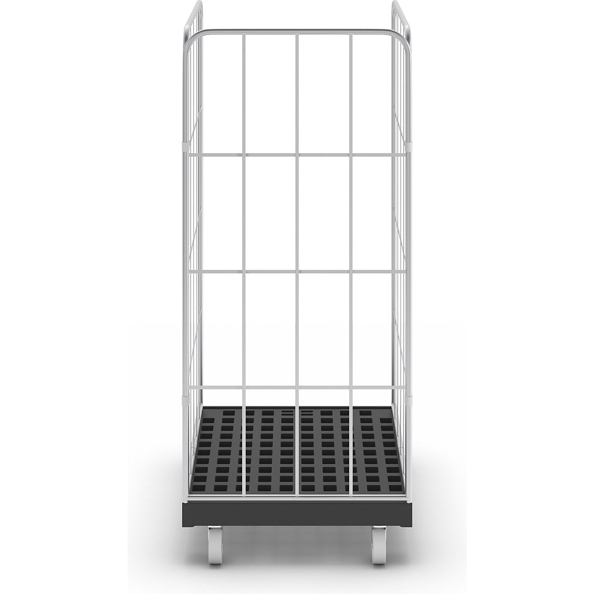 Rolcontainer met zijroosters – eurokraft basic (Productafbeelding 5)-4