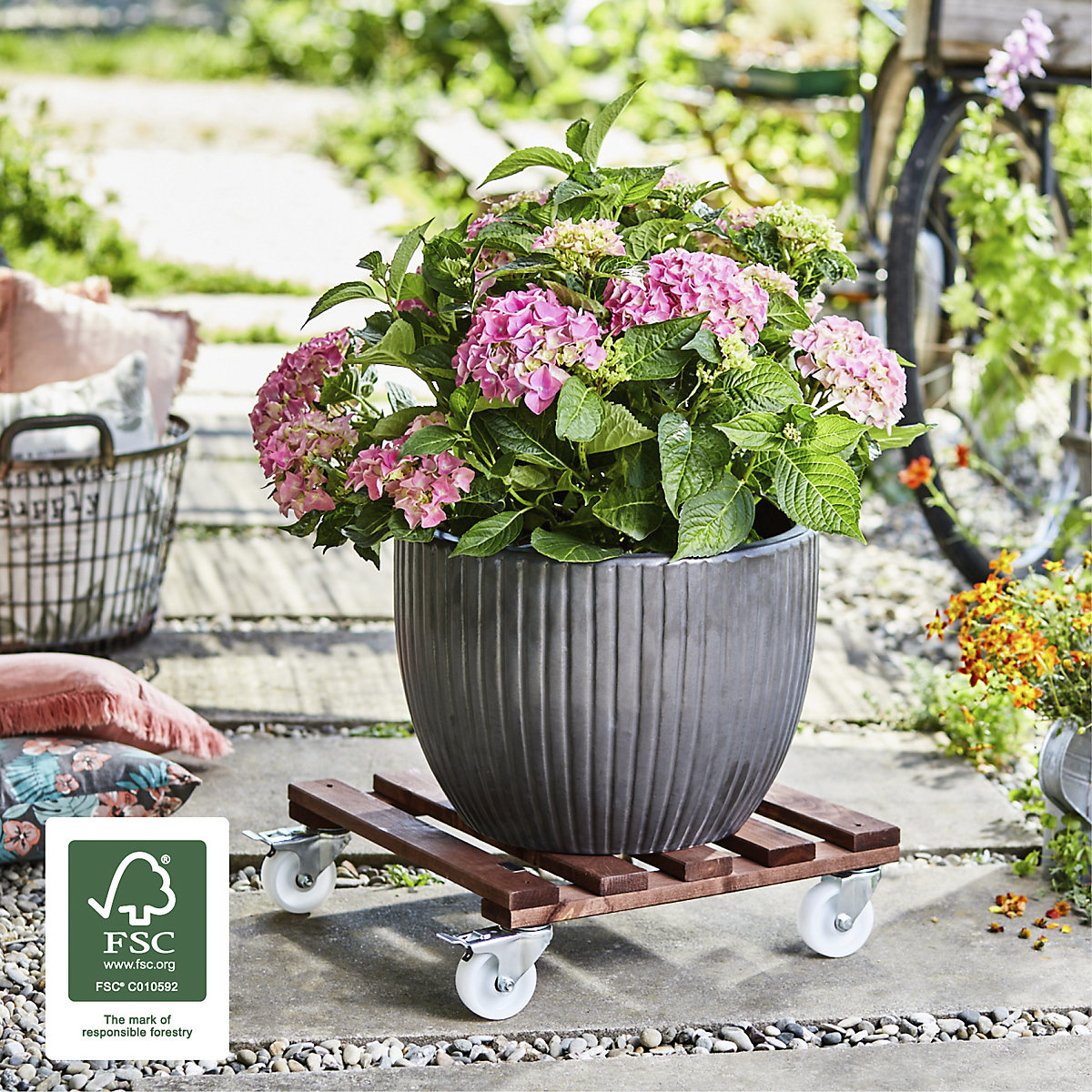 Plantentrolley hout PALETTI – Wagner (Productafbeelding 3)-2