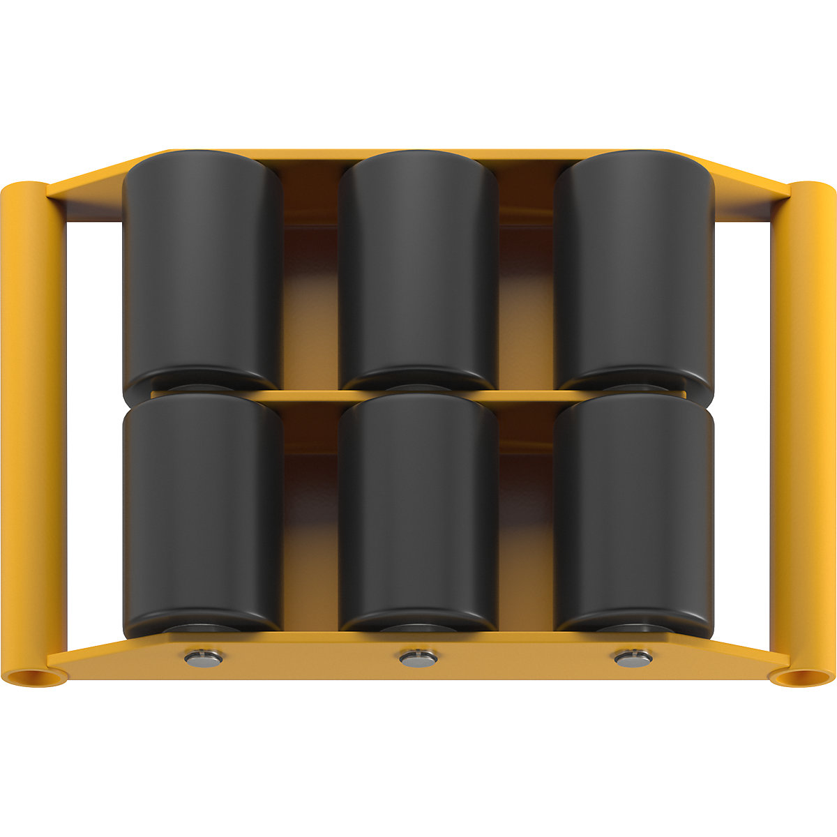 Transportroller met nylon wielen – eurokraft basic (Productafbeelding 4)-3