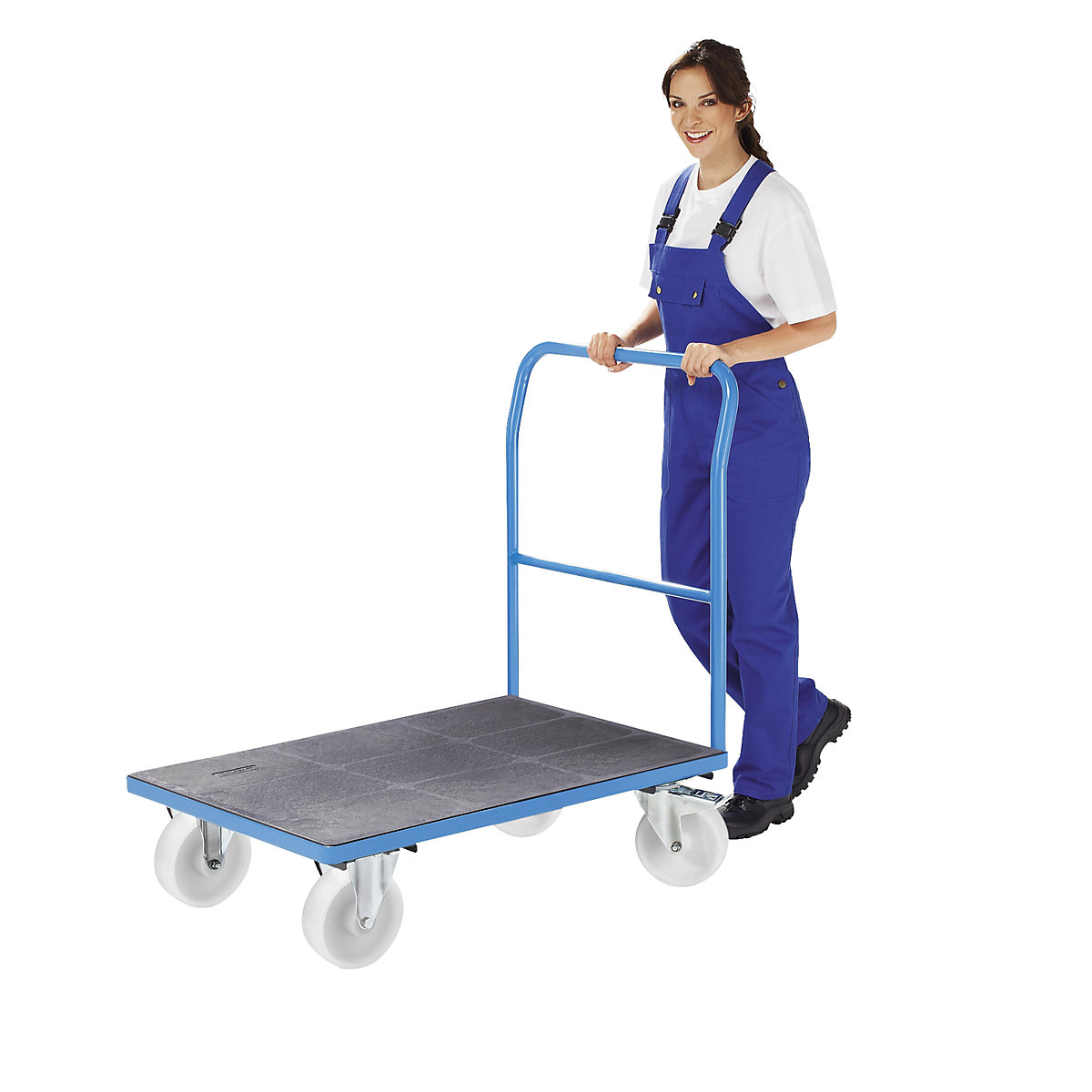 Plattformwagen mit Gitterwänden eurokraft pro (Produktabbildung 3)-2