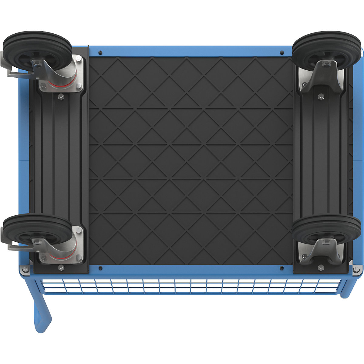 Plattformwagen mit Gitterwänden eurokraft pro (Produktabbildung 5)-4