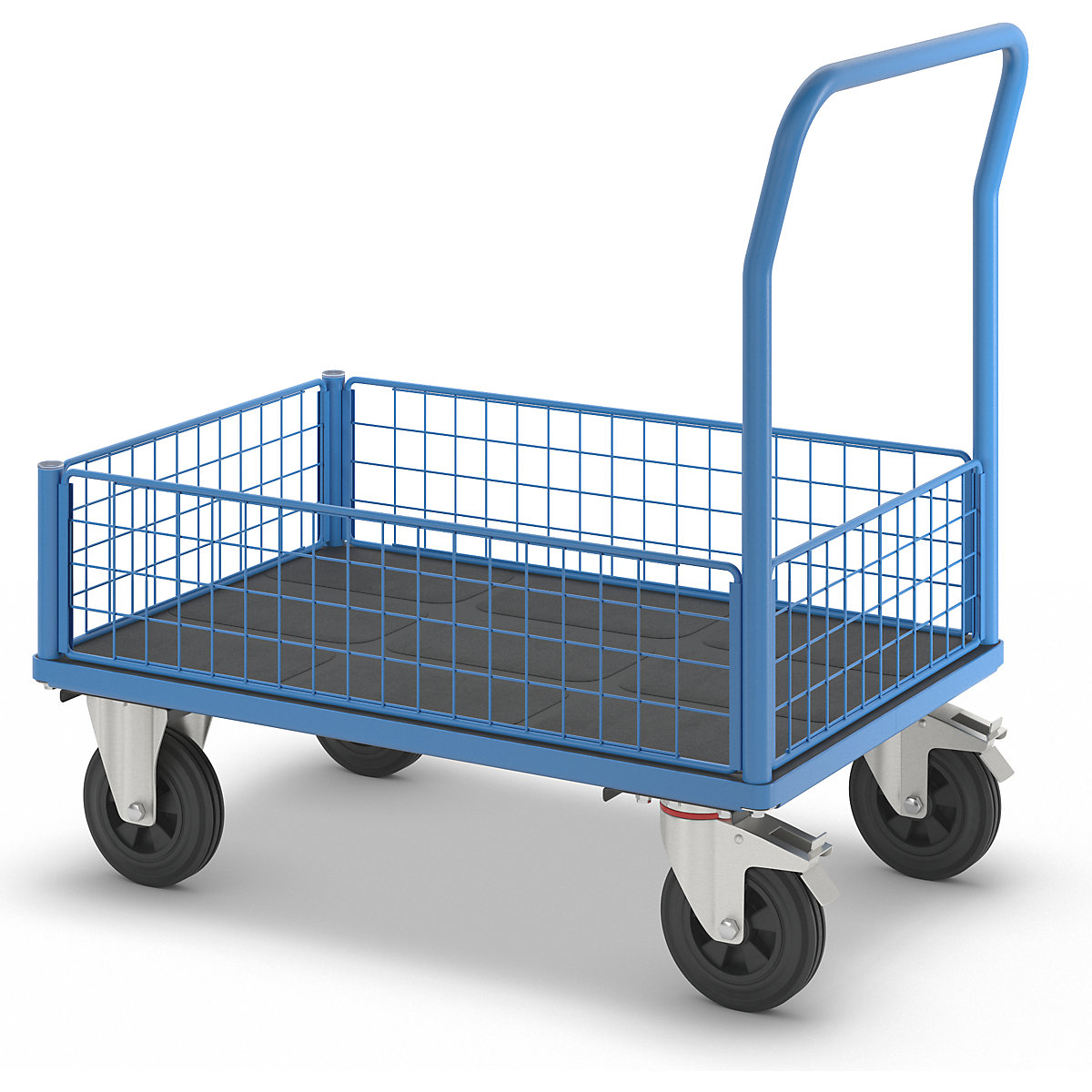 Plattformwagen mit Gitterwänden eurokraft pro (Produktabbildung 6)-5