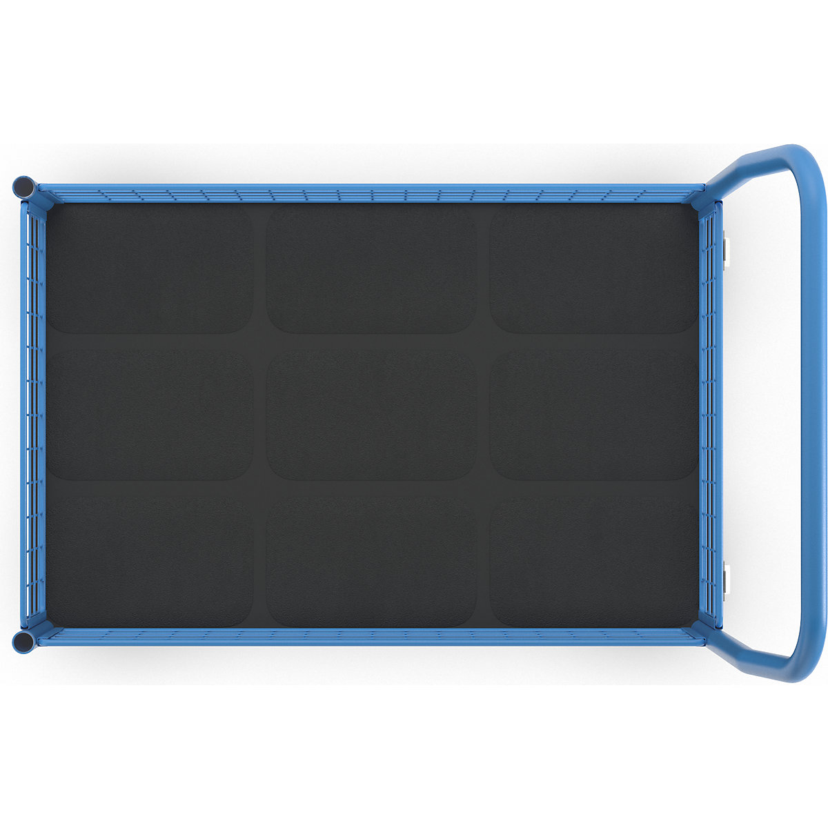 Plattformwagen mit Gitterwänden eurokraft pro (Produktabbildung 7)-6