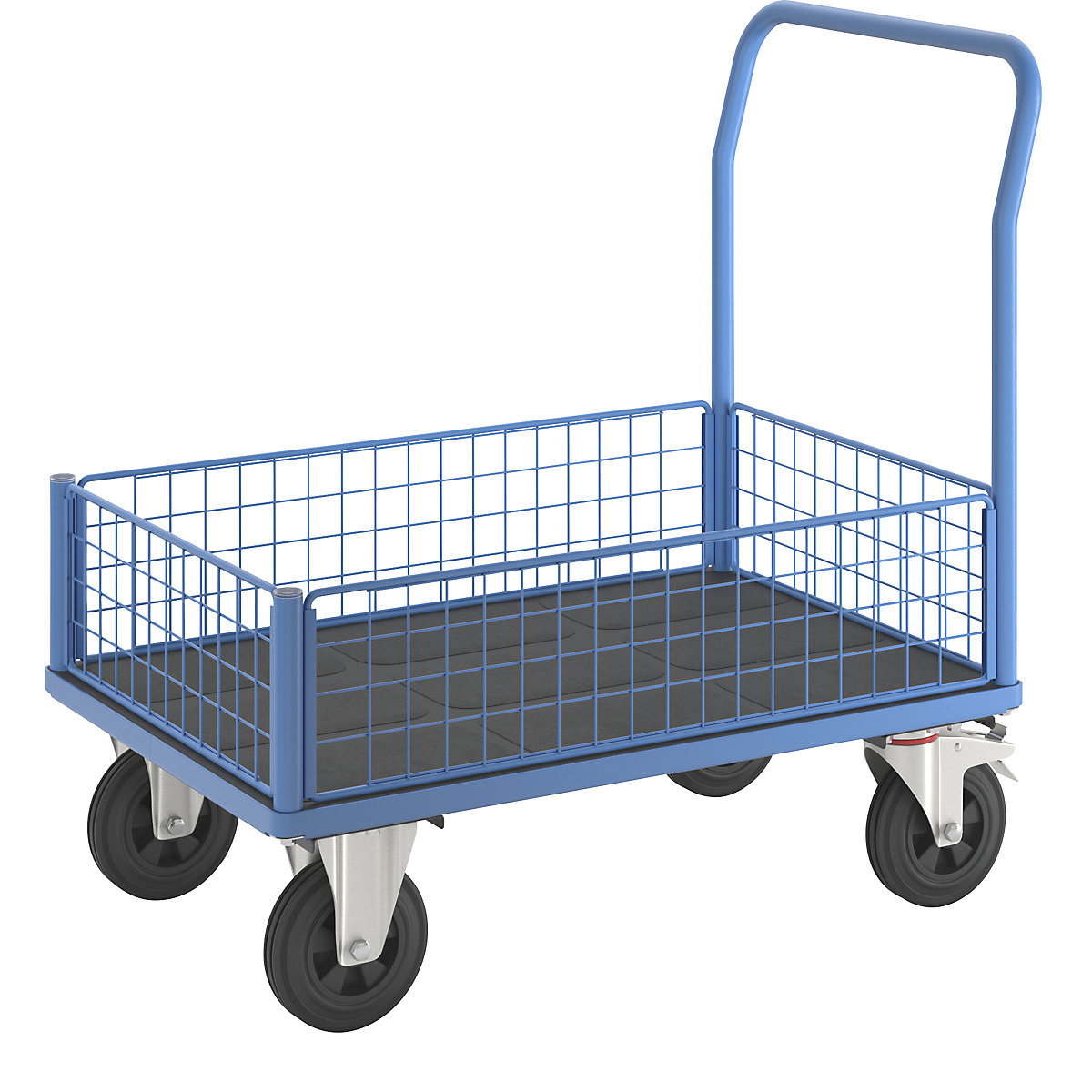 Plattformwagen mit Gitterwänden eurokraft pro