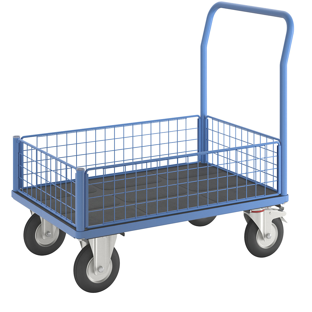 Plattformwagen mit Gitterwänden eurokraft pro