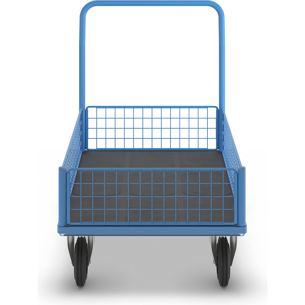 Plattformwagen mit Gitterwänden eurokraft pro (Produktabbildung 2)-1