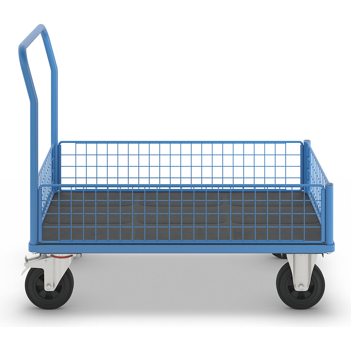 Plattformwagen mit Gitterwänden eurokraft pro (Produktabbildung 3)-2