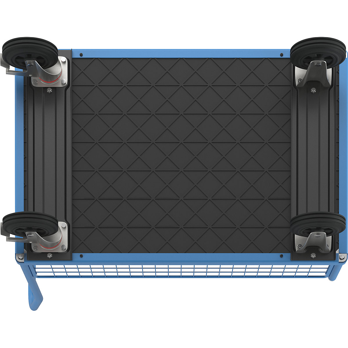 Plattformwagen mit Gitterwänden eurokraft pro (Produktabbildung 5)-4