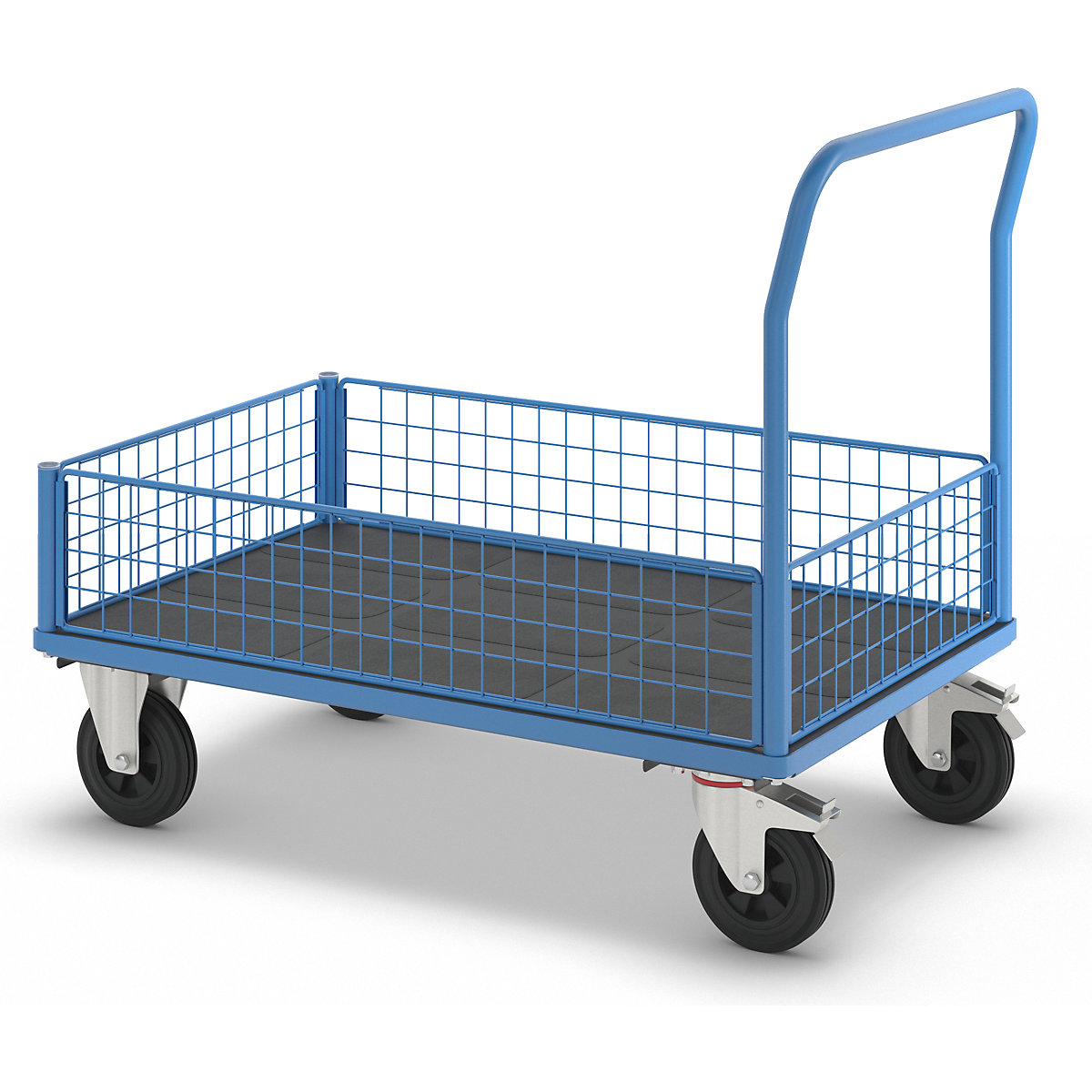 Plattformwagen mit Gitterwänden eurokraft pro (Produktabbildung 6)-5