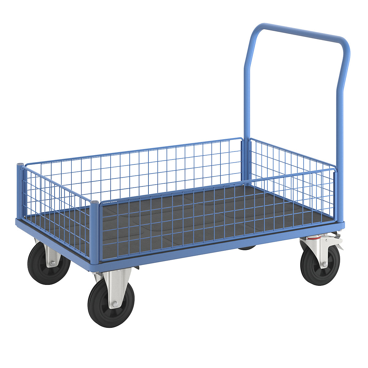 Plattformwagen mit Gitterwänden eurokraft pro