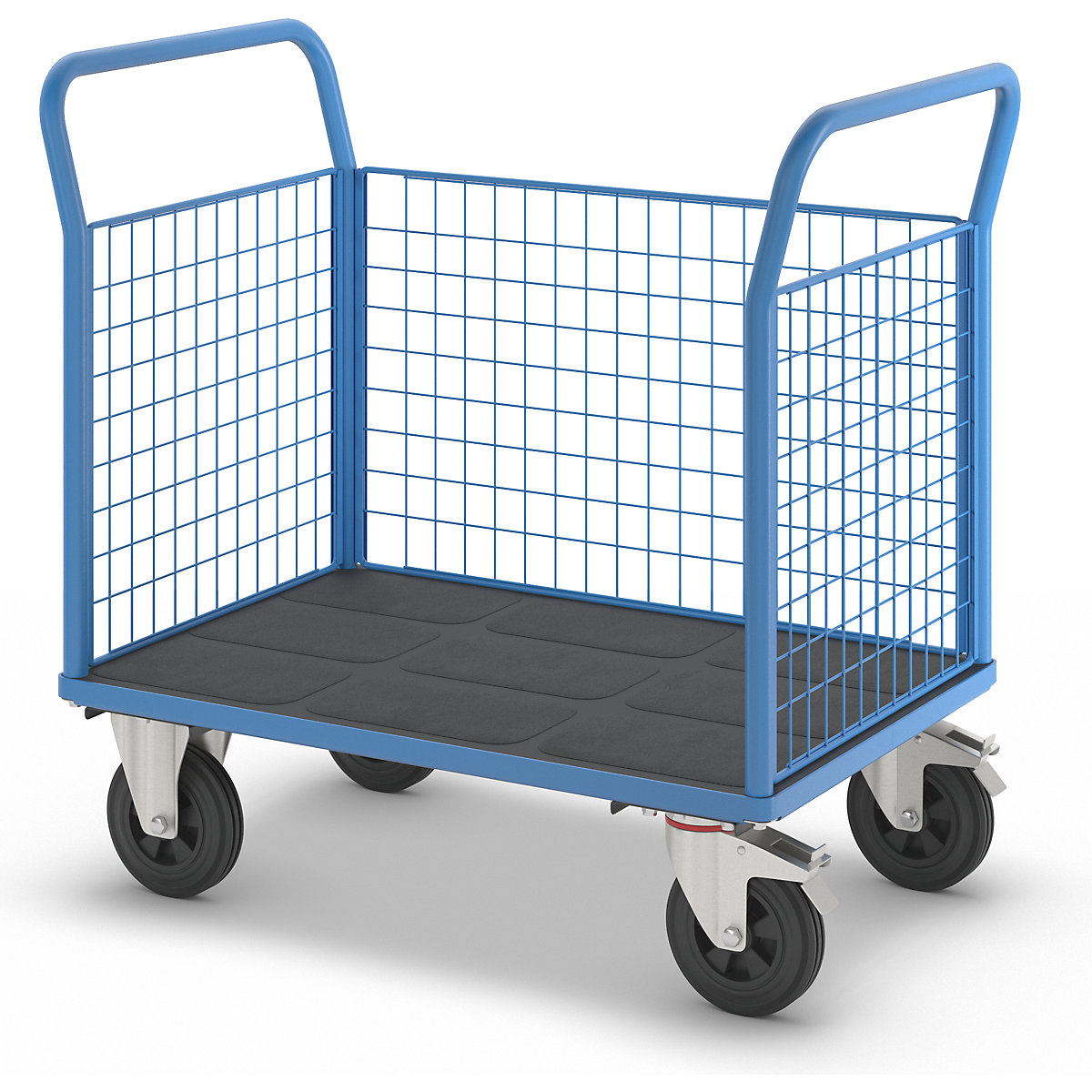 Plattformwagen mit Gitterwänden eurokraft pro (Produktabbildung 7)-6
