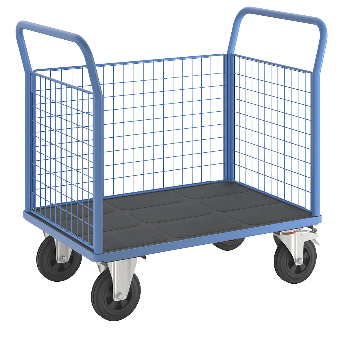 Plattformwagen mit Gitterwänden eurokraft pro