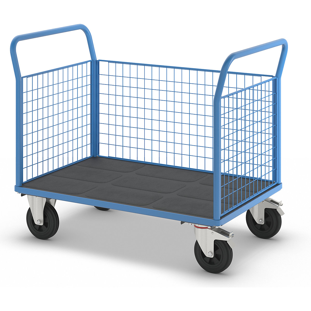 Plattformwagen mit Gitterwänden eurokraft pro (Produktabbildung 7)-6
