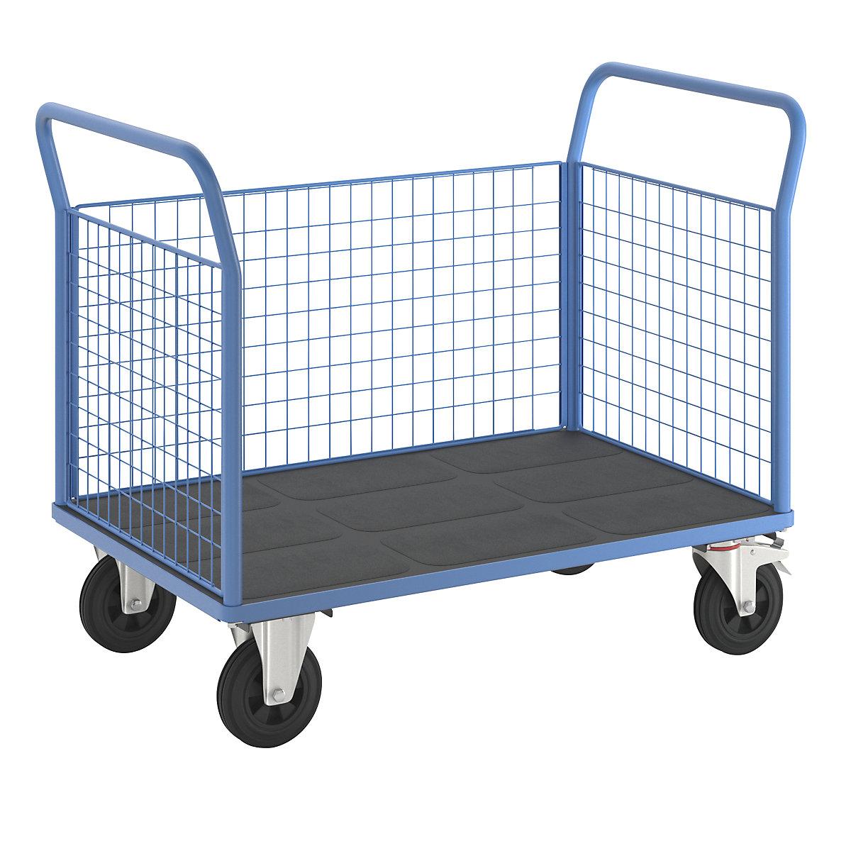 Plattformwagen mit Gitterwänden eurokraft pro