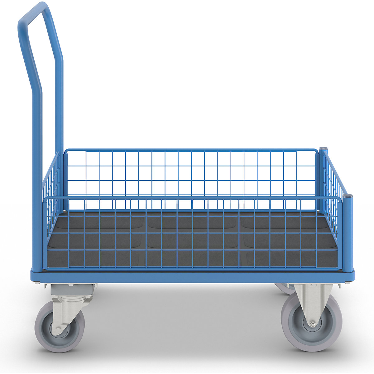 Plattformwagen mit Gitterwänden eurokraft pro (Produktabbildung 6)-5