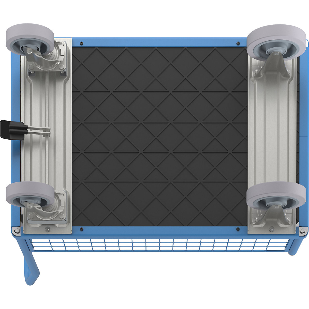 Plattformwagen mit Gitterwänden eurokraft pro (Produktabbildung 8)-7