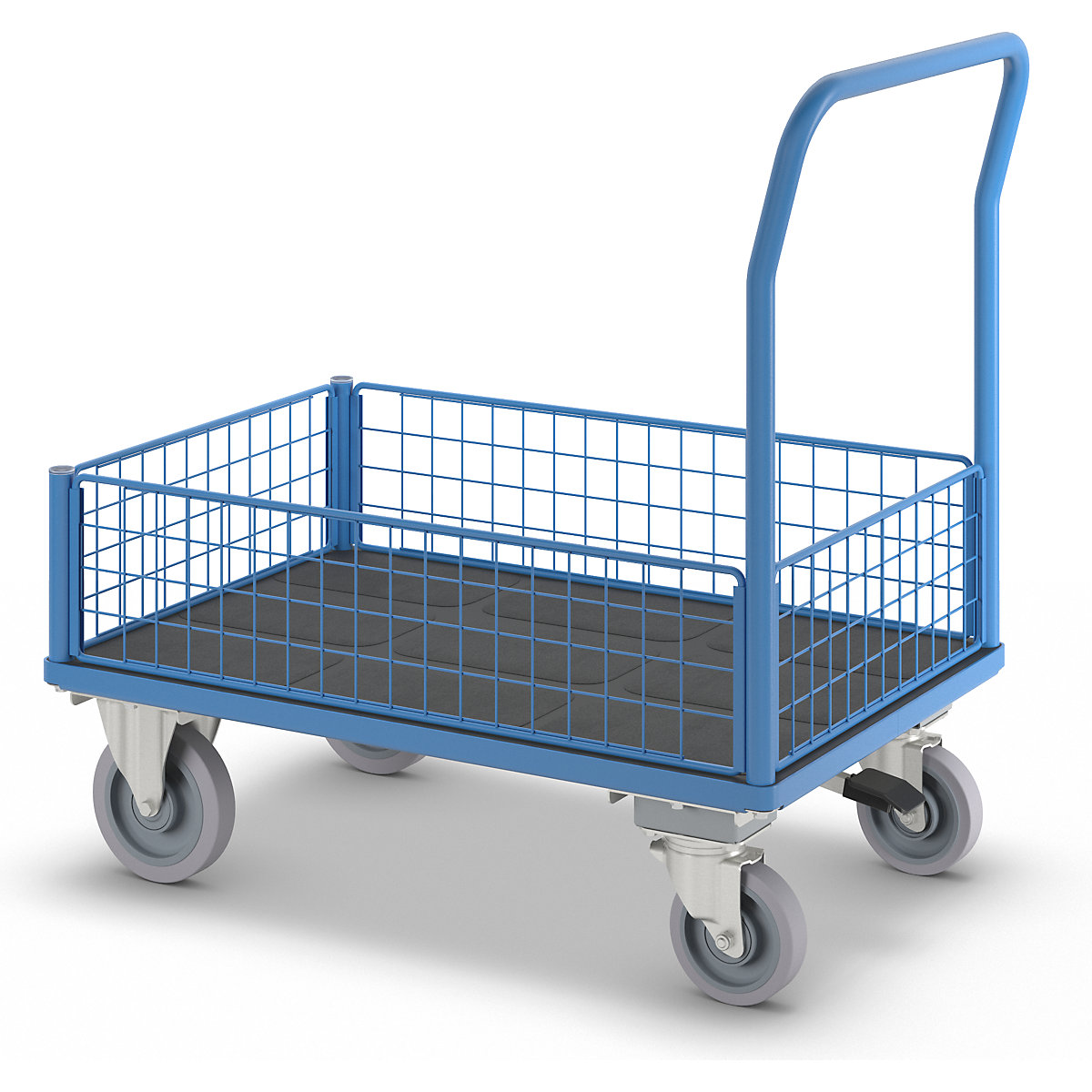 Plattformwagen mit Gitterwänden eurokraft pro (Produktabbildung 9)-8