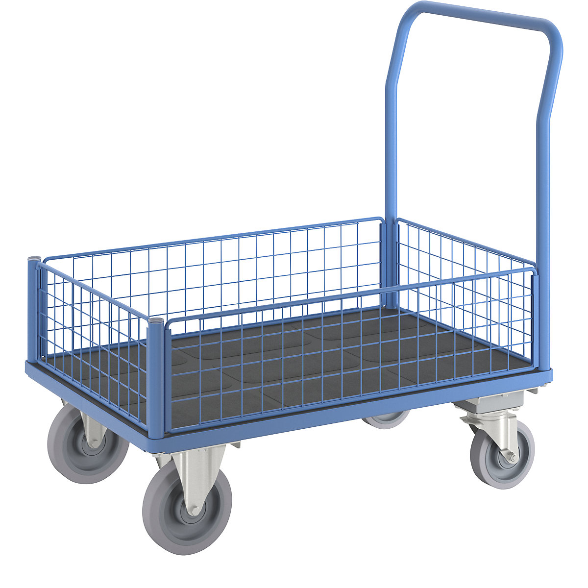 Plattformwagen mit Gitterwänden eurokraft pro (Produktabbildung 3)-2