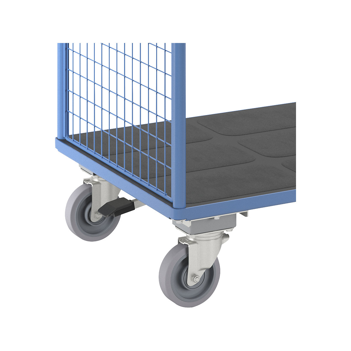 Plattformwagen mit Gitterwänden eurokraft pro (Produktabbildung 9)-8