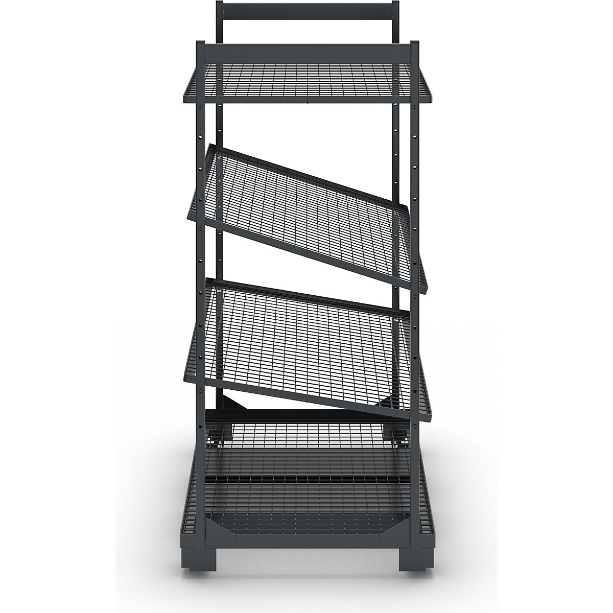 Pomični nagibni regal – eurokraft pro (Slika izdelka 6)-5