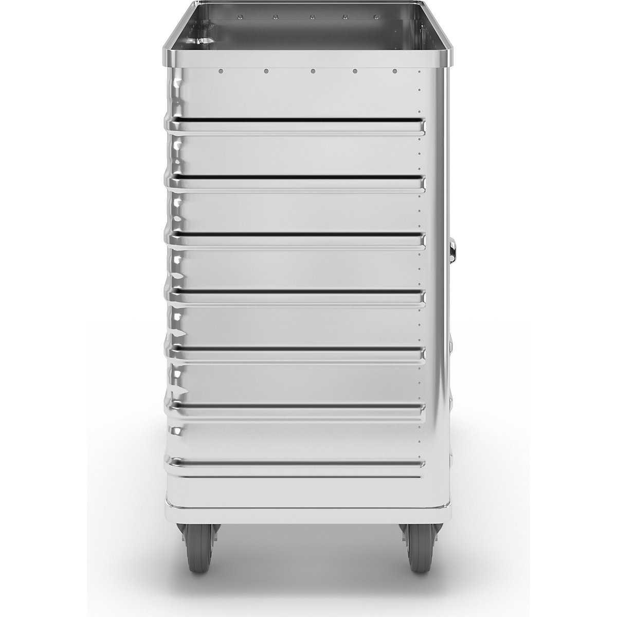 Aluminijska kolica s kutijom, preklopna bočna stijenka – Gmöhling (Prikaz proizvoda 6)-5