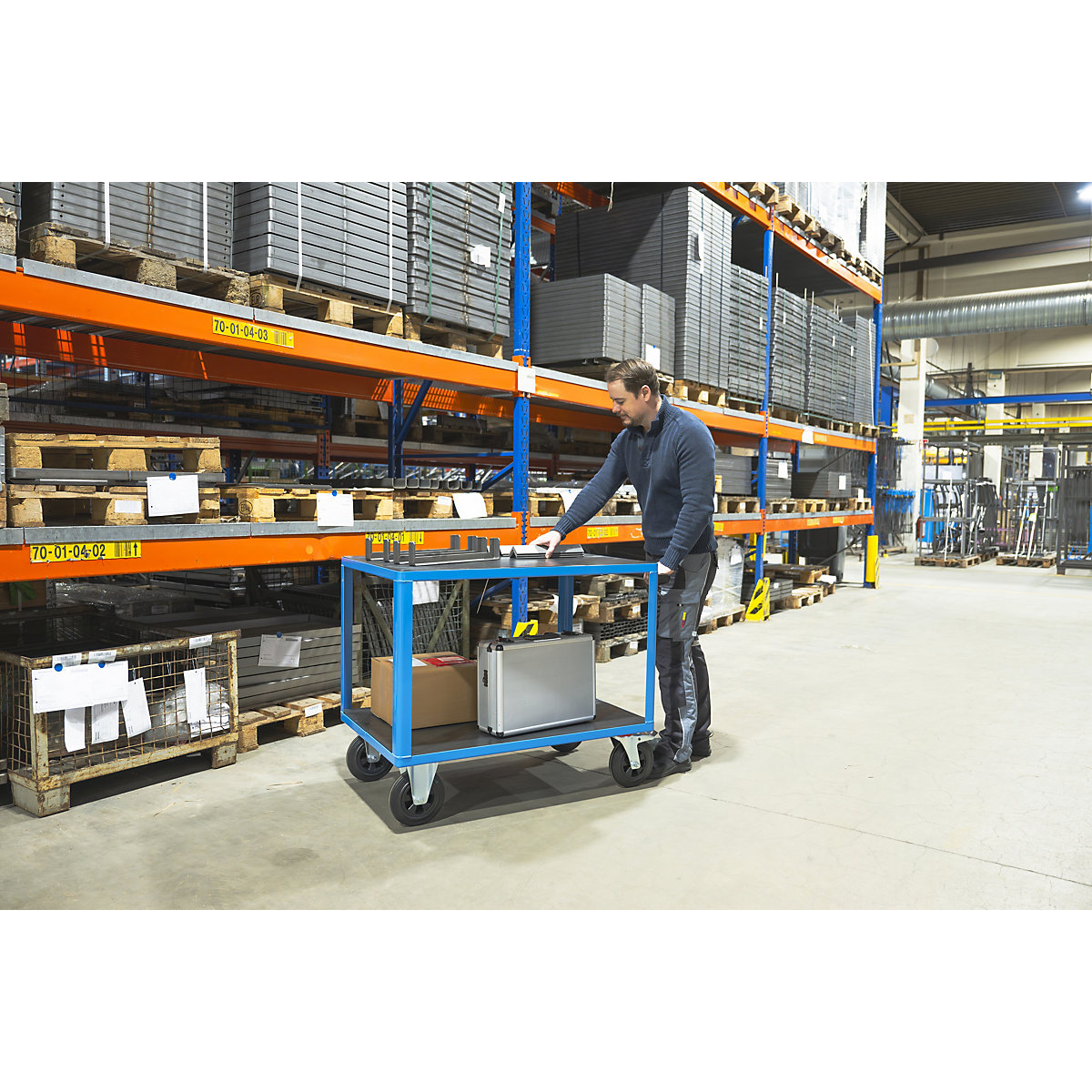 Montažna kolica, nosivost 500 kg – eurokraft pro (Prikaz proizvoda 2)-1