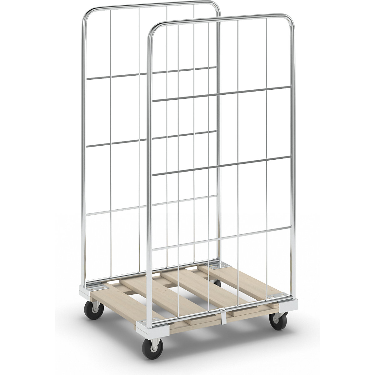 Pojemnik na rolkach ze ściankami kratowymi