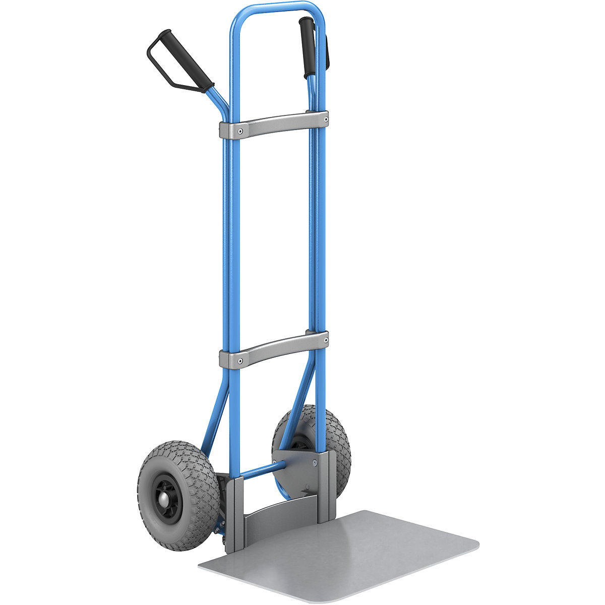 Taczka transportowa, niebieska – eurokraft pro