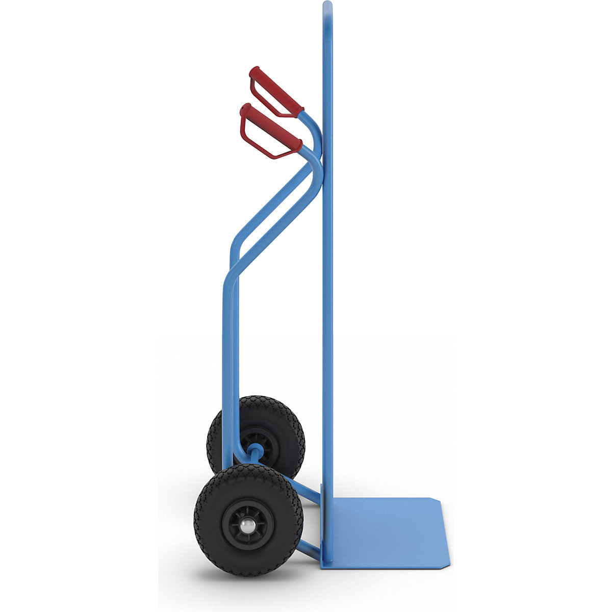 Taczka transportowa ze ścianką tylną z kraty drucianej – eurokraft pro (Zdjęcie produktu 3)-2