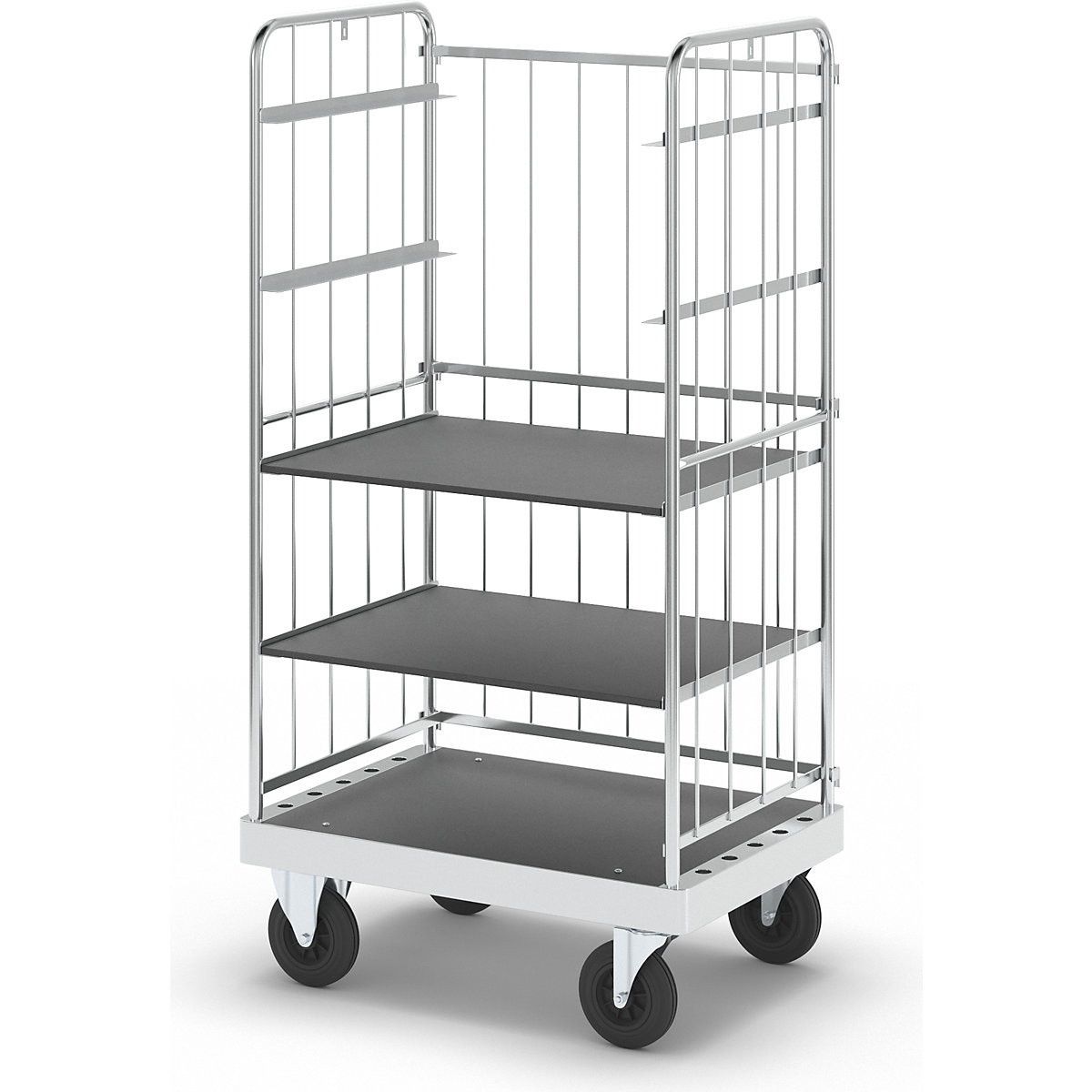 Wózek wielopiętrowy, ocynkowany – Kongamek (Zdjęcie produktu 12)-11