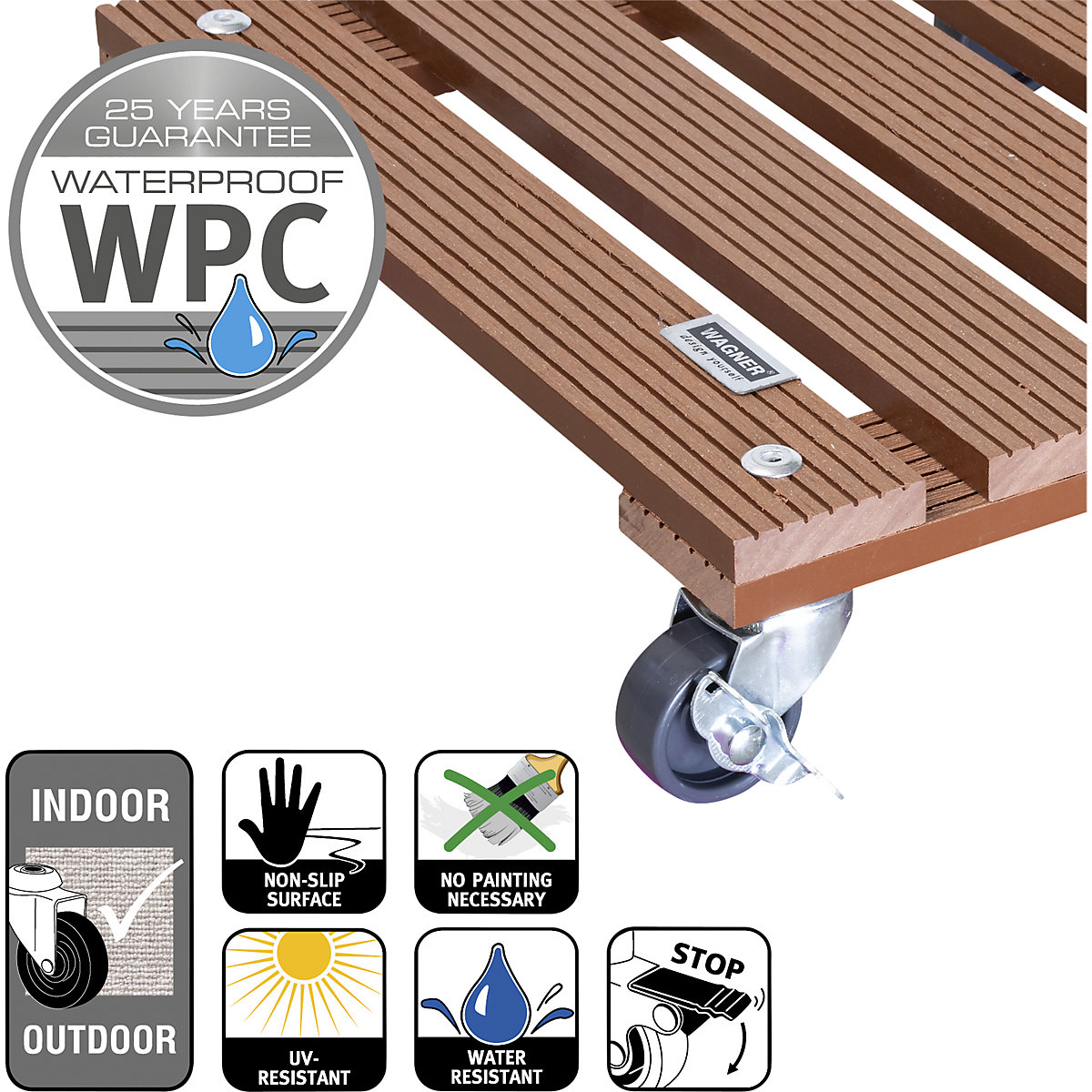 Wózek do roślin, WPC – Wagner (Zdjęcie produktu 4)-3