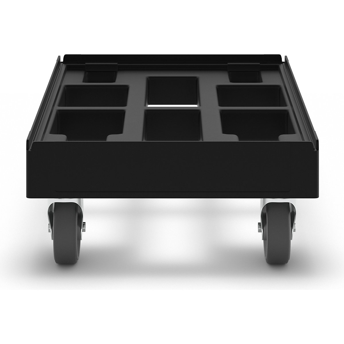 Wózek transportowy, czarny – eurokraft basic (Zdjęcie produktu 7)-6