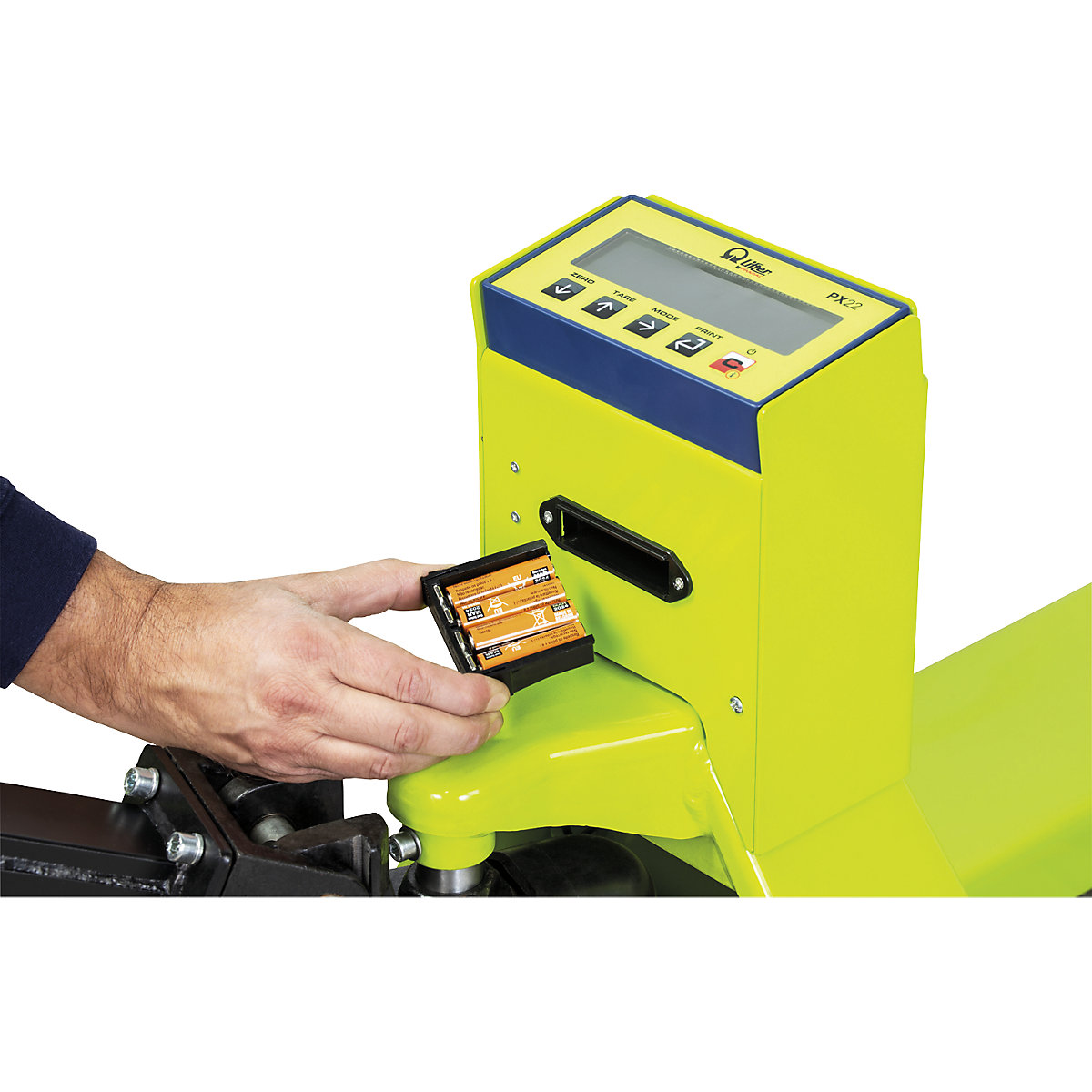 Cărucior elevator pentru paleți cu cântar – Pramac (Imagine produs 2)-1