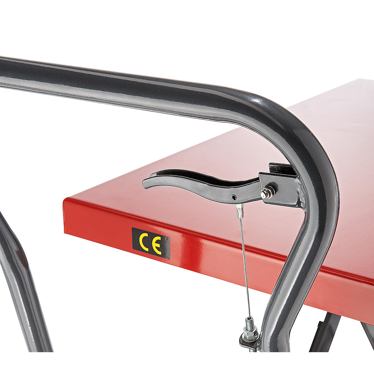 Cărucior cu platformă de elevație – eurokraft basic (Imagine produs 5)-4