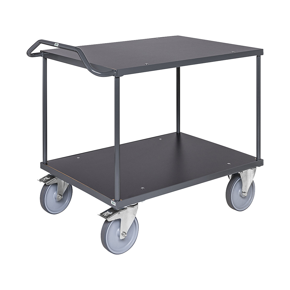 ERGO table trolley – Kongamek, 2 shelves, LxWxH 1310 x 800 x 965 mm-1