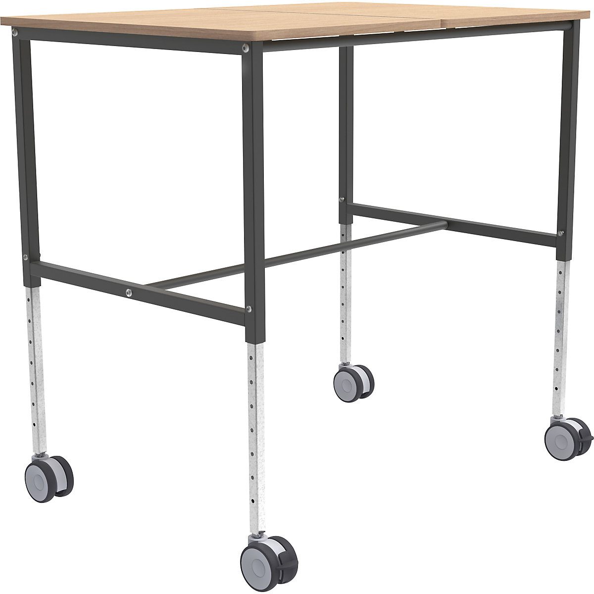 ERGO table trolley – Kongamek, LxWxH 800 x 1140 x 720 mm, beech-1