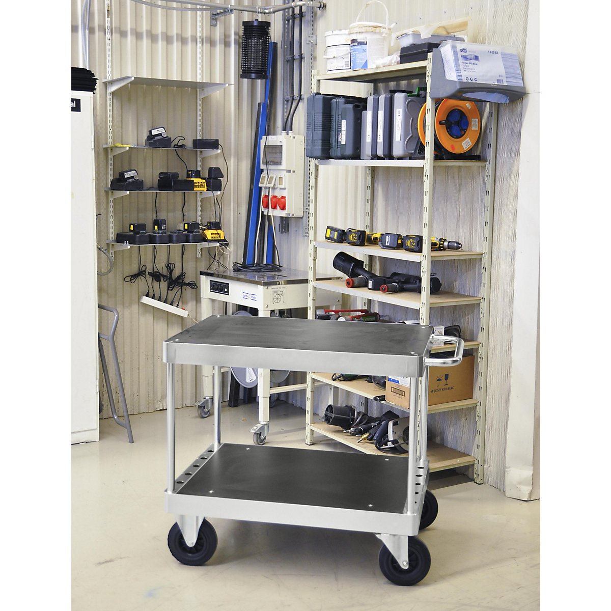 JUMBO zinc plated workshop trolley – Kongamek (Product illustration 7)-6