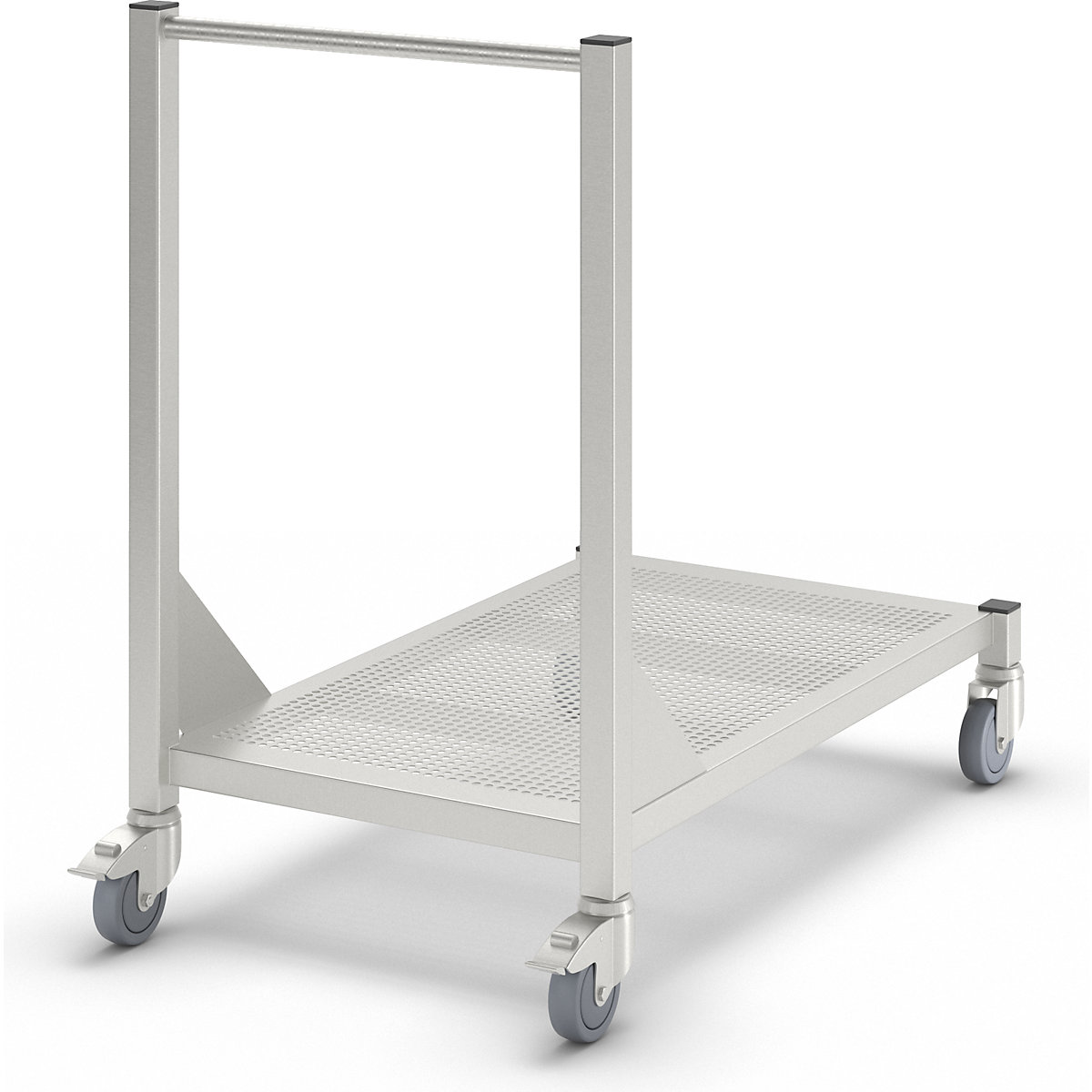 Mobile cleanroom table, made of stainless steel, 1 level, length 1000 mm-4