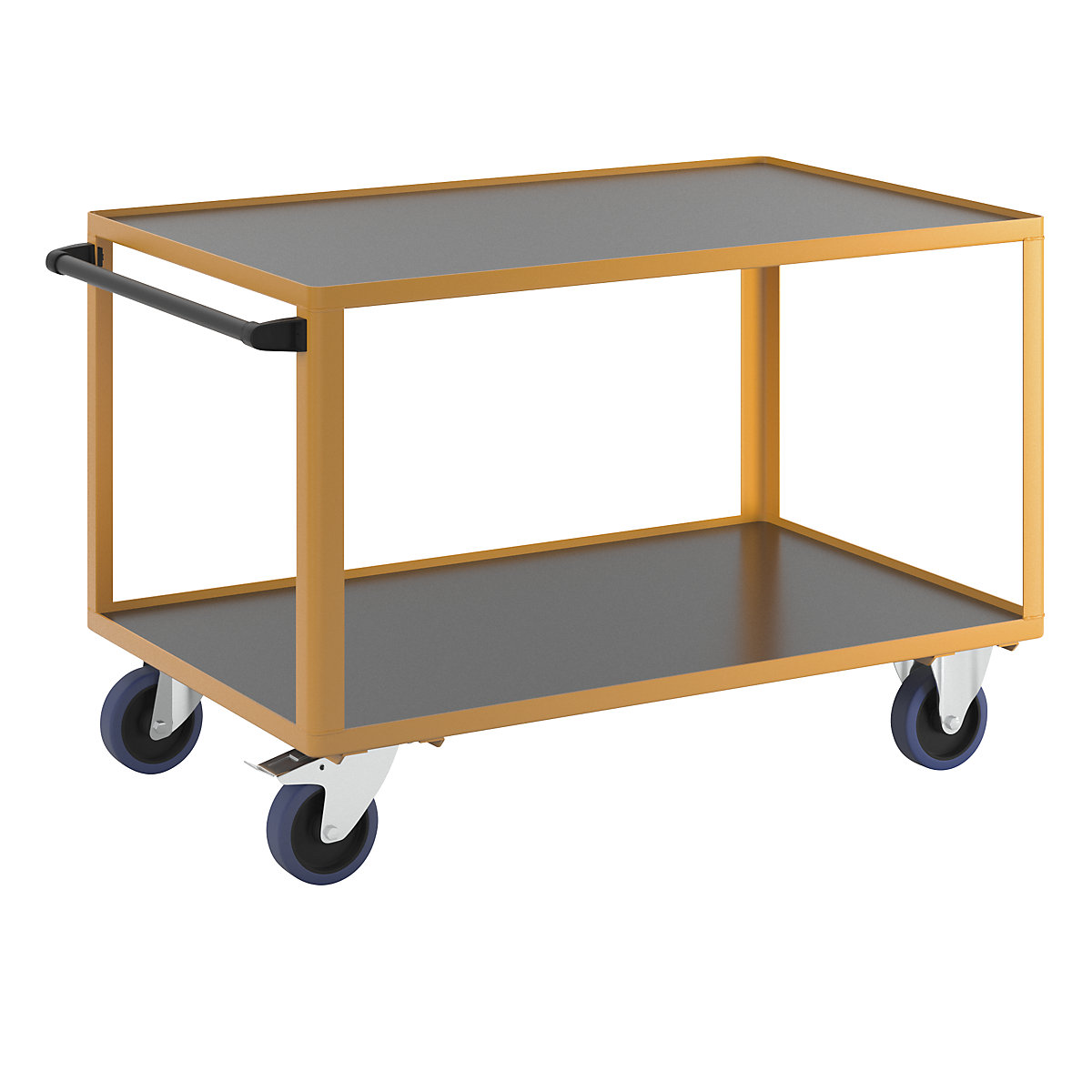 Professional workshop trolley, with snap-on push handle, LxW 1350 x 800 mm, max. load 350 kg-1