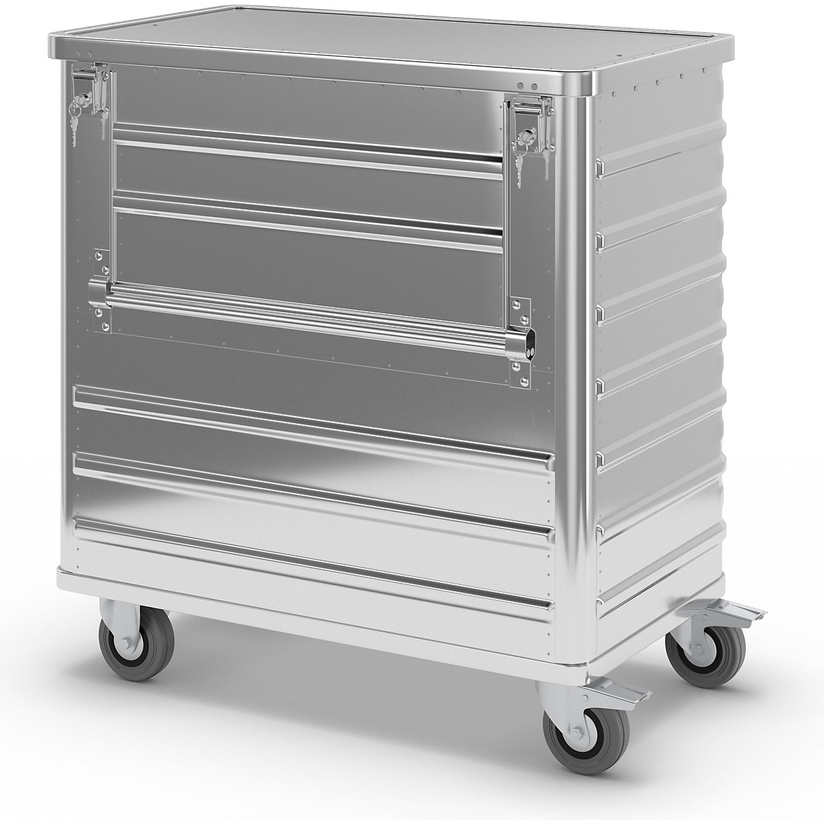 Aluminium container truck, drop gate on side panel – Gmöhling (Product illustration 7)-6