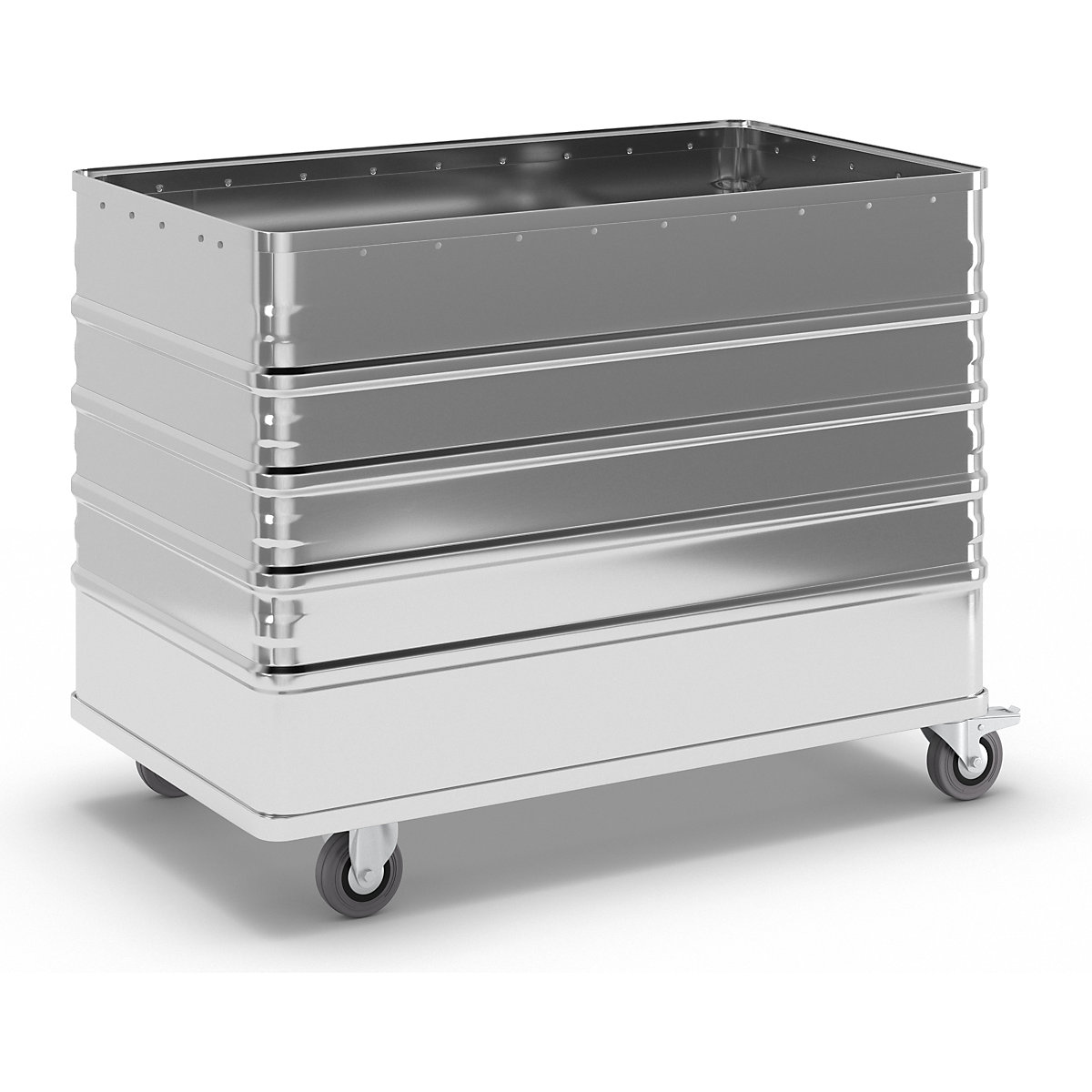 Aluminium container truck, solid panel – Gmöhling, without lid, capacity 322 l-4