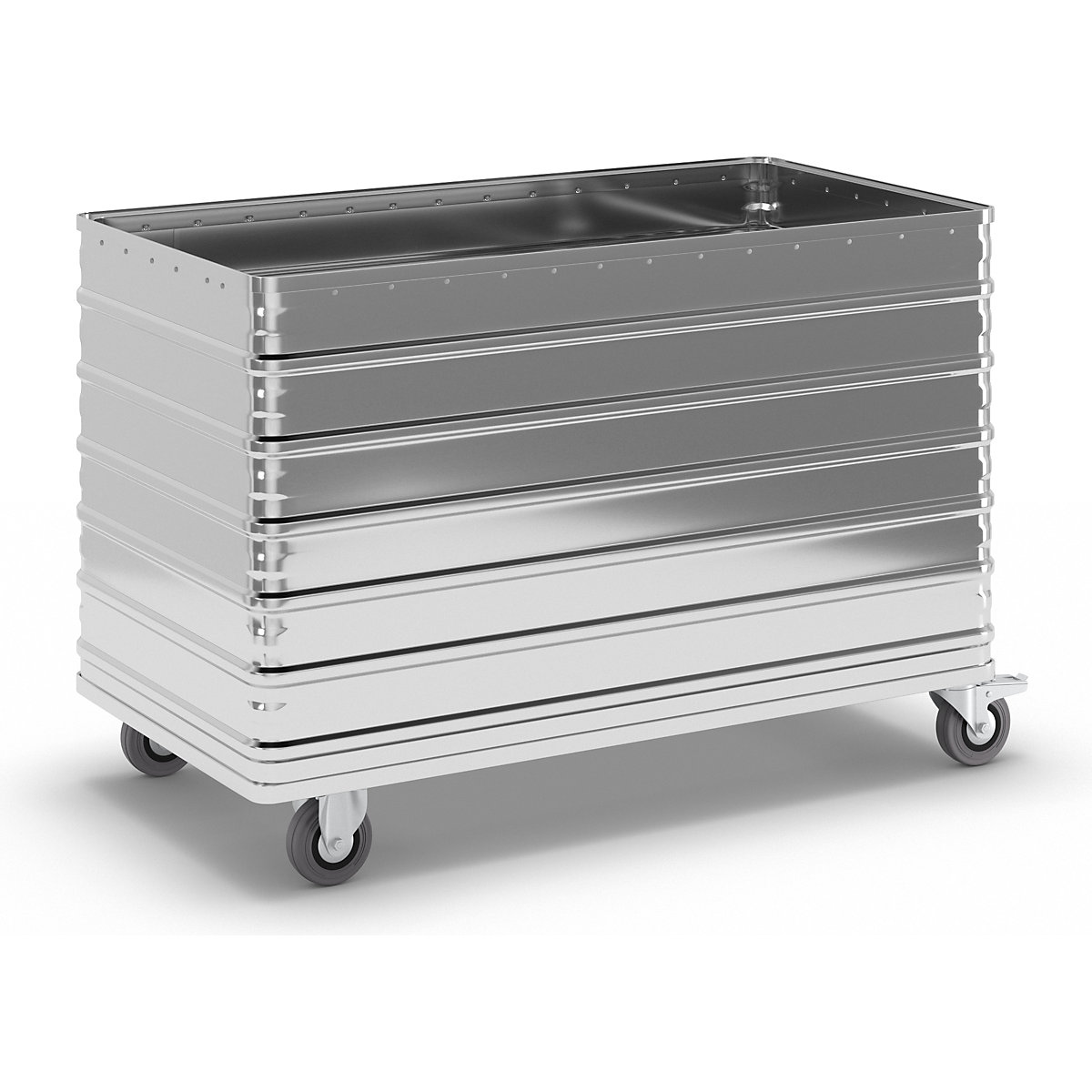 Aluminium container truck, solid panel – Gmöhling, without lid, capacity 560 l-3