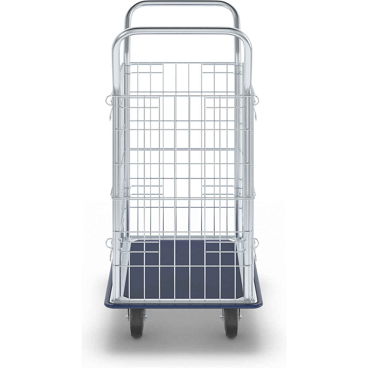 Mesh trolley, zinc plated mesh sides (Product illustration 6)-5