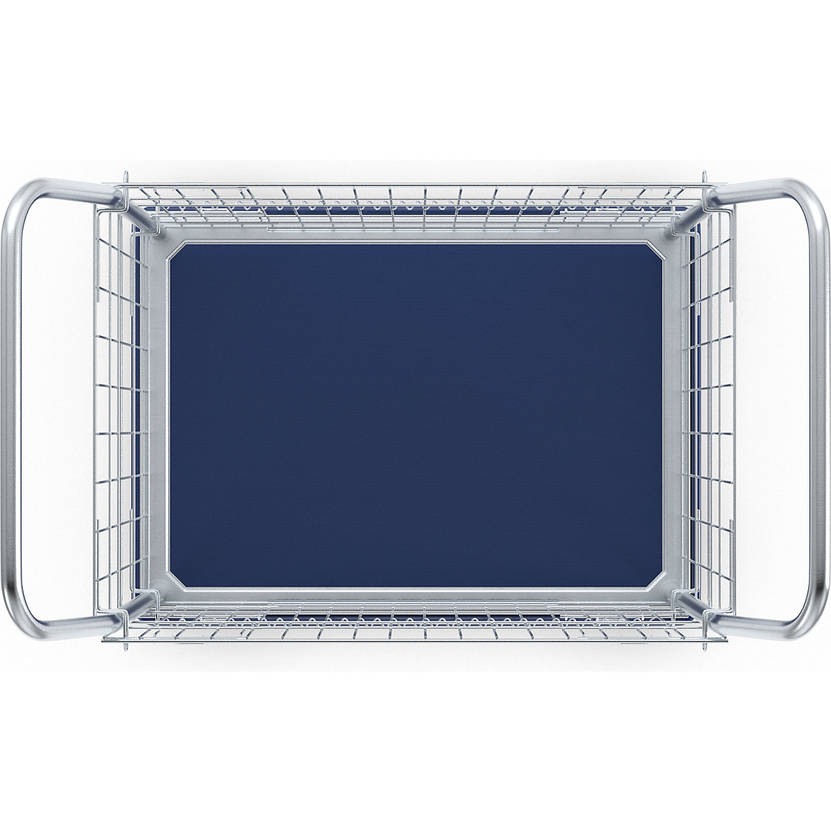 Mesh trolley, zinc plated mesh sides (Product illustration 20)-19