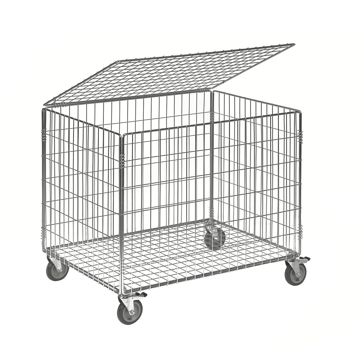 Mesh trolley, zinc plated – Kongamek (Product illustration 10)-9
