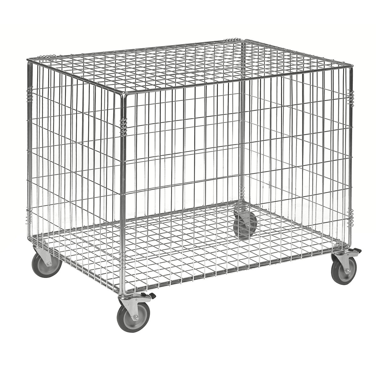 Mesh trolley, zinc plated – Kongamek (Product illustration 2)-1
