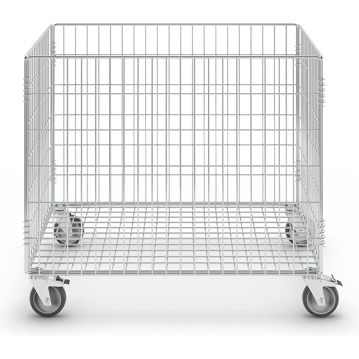 Mesh trolley, zinc plated – Kongamek (Product illustration 4)-3